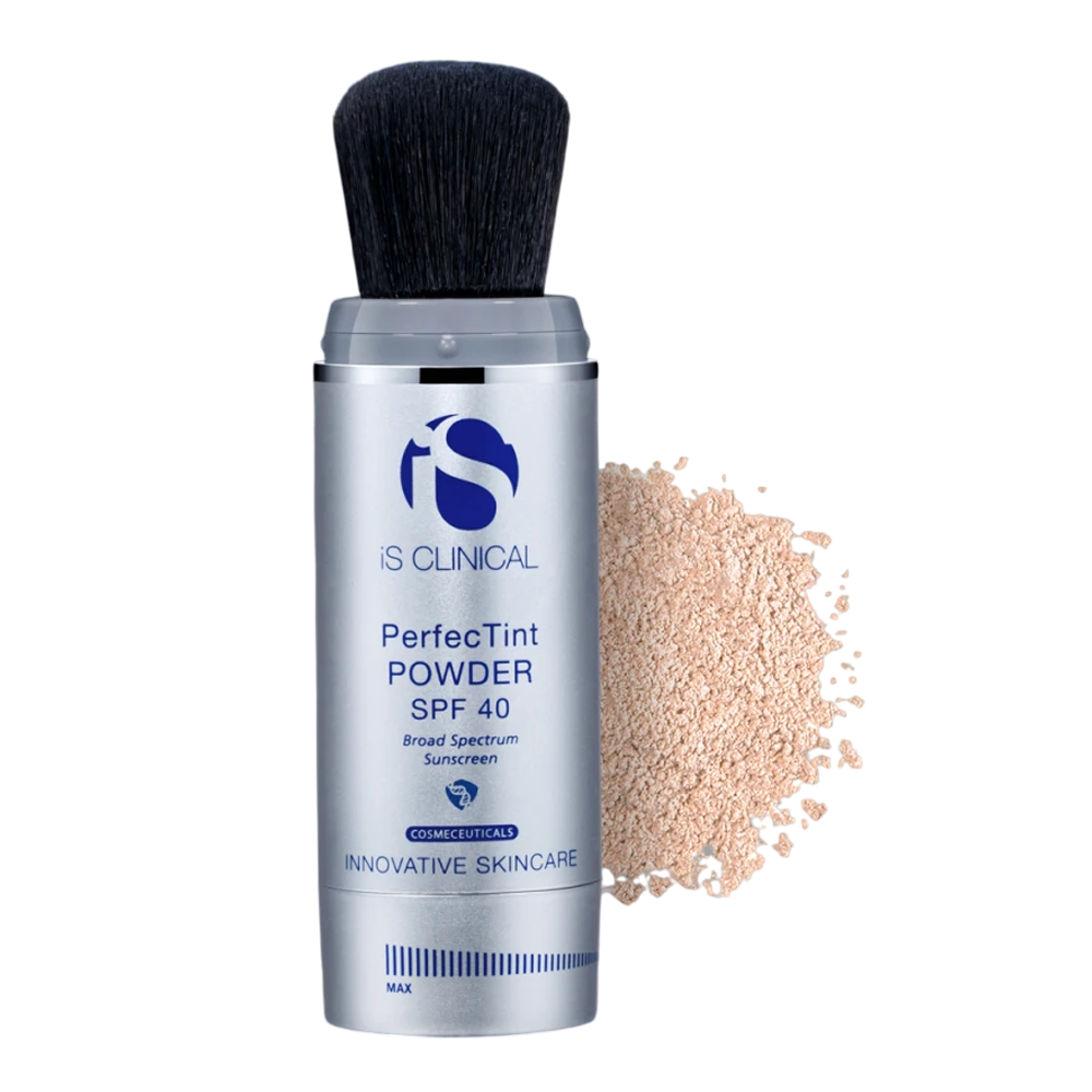 IS CLINICAL PerfecTint Powder SPF 40 (Ivory) - Сонцезахисна пудра з ультрам'якою щіточкою у відтінку айворі IS CLINICAL PerfecTint Powder SPF 40 (Ivory) - Сонцезахисна пудра з ультрам'якою щіточкою у відтінку айворі
